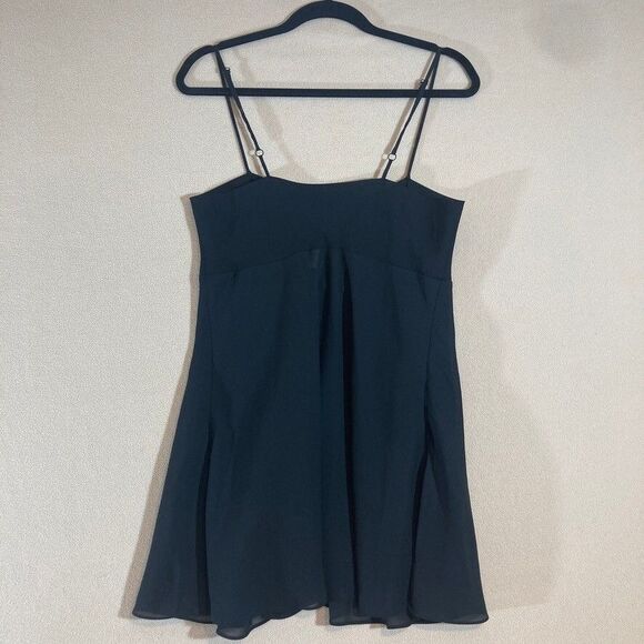 Vintage Victoria’s Secret Gold Label 90's Babydoll Top Sz M Black Sheer V-neck - Picture 8 of 9